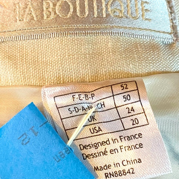 La Boutique A Line Skirt - Women’s - Off White & Black - 20 - Picture 5 of 6